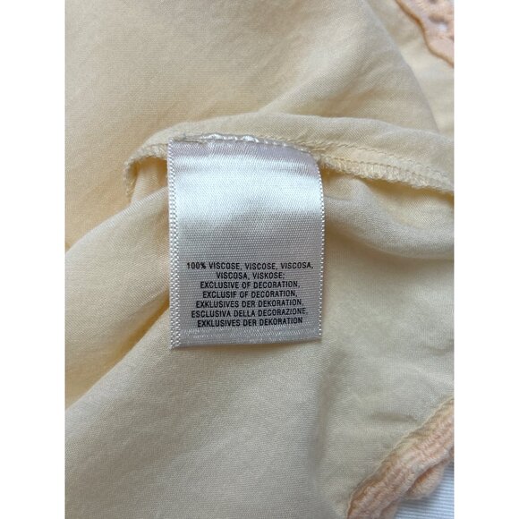 Anthropologie Slip Lace Hem Cream Womens Size 4 Adjustable Spaghetti Straps - Picture 10 of 11